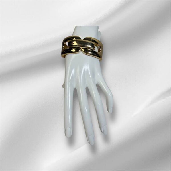 #114 18K ITALIAN GOLD CHUNKY BANGLES