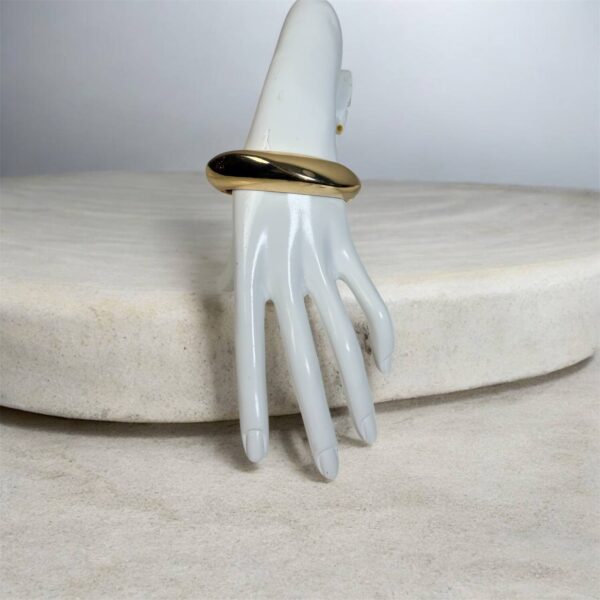 #115 18K ITALIAN GOLD CHUNKY BANGLES