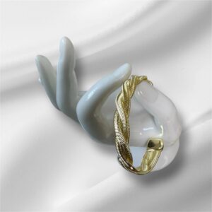 18K ITALIAN GOLD CHUNKY BANGLES