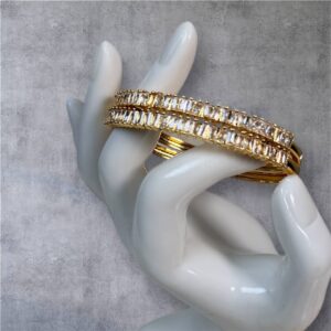 18K ITALIAN GOLD BANGLES (2in1)