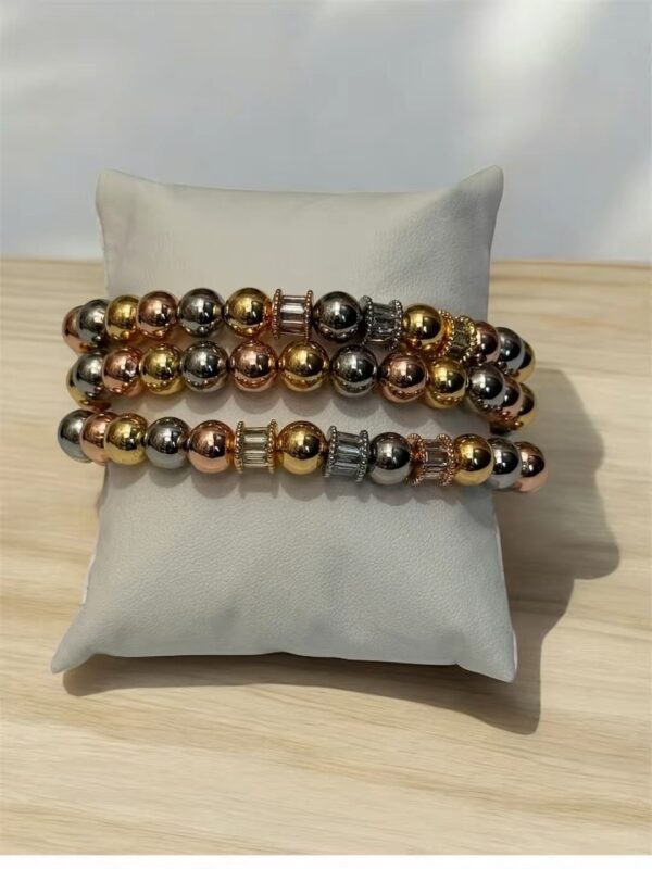 #136 3TONE BALL BRACELETS (3in1)