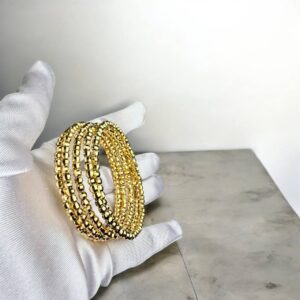 #141 SPIRAL DIAMOND CUT BRACELETS