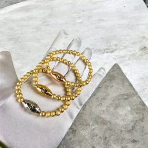 #149 GOLD BALL BRACELETS (3pcs)