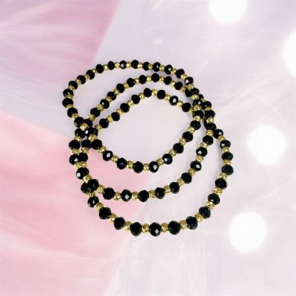 #153 2 TONE TINY BALL BRACELETS