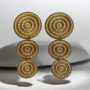 GOLD DROPPING CLIP EARRINGS
