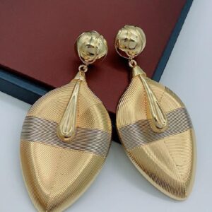 2 TONE CLIP EARRINGS