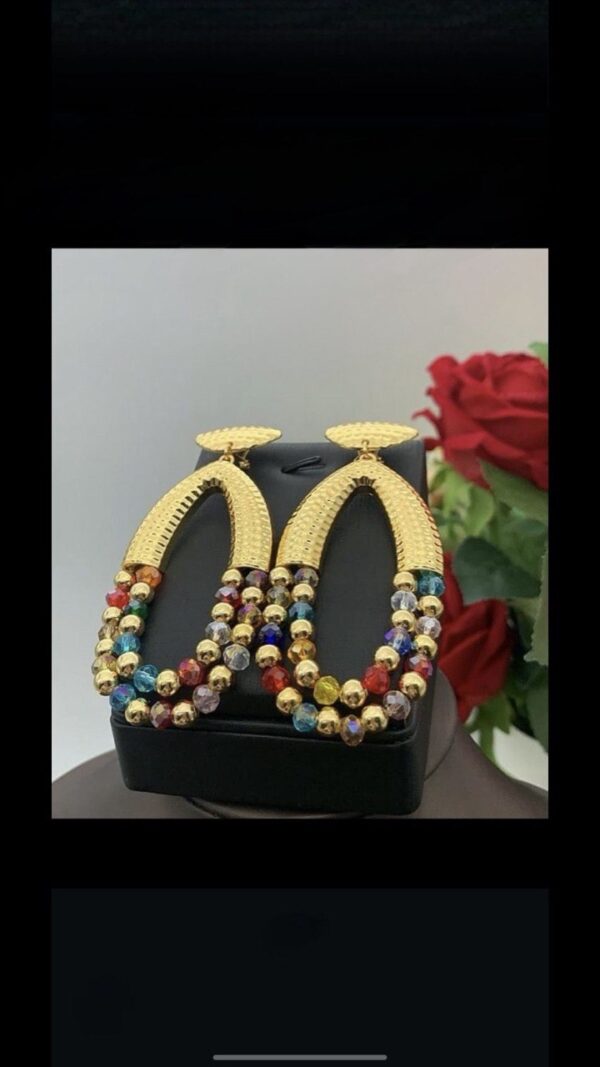 MULTIPLE TONE FASHION EARRINGS