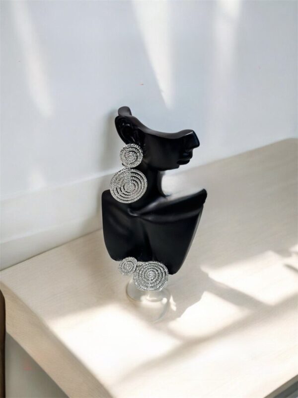 #265 WHITE GOLD EARRINGS