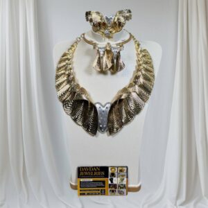 18K ITALIAN WHITE & GOLD PLATED (4pcs)