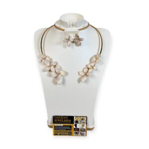 #70 ZIRCONIA GOLD TONE PARTY SET