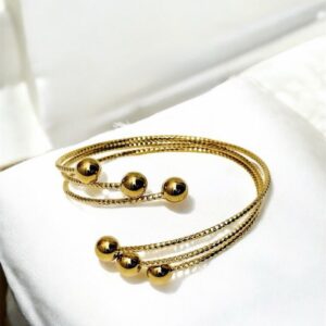 18K ITALIAN GOLD PLATED BANGLES