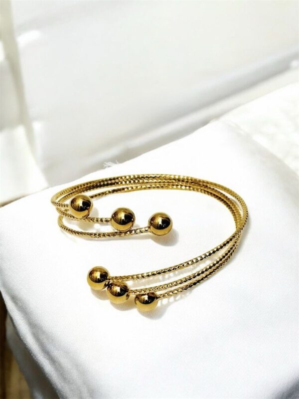 18K ITALIAN GOLD PLATED BANGLES