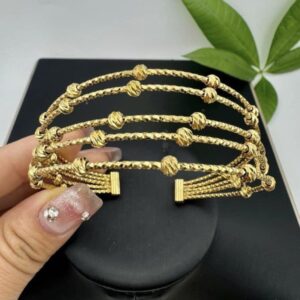18K ITALIAN GOLD PLATED BANGLES