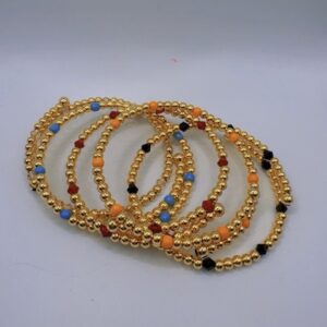 18K ITALIAN GOLD PLATED BRACELET (5pcs)