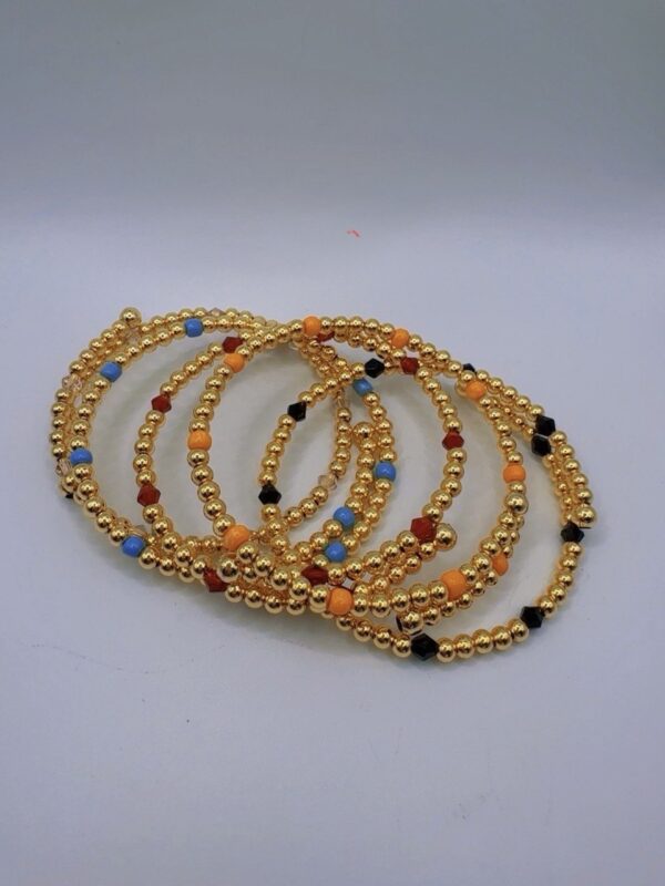 18K ITALIAN GOLD PLATED BRACELET (5pcs)