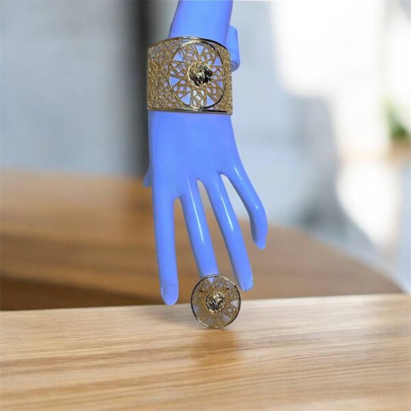 #92 18K ITALIAN GOLD PLATED BANGLES & RINGS