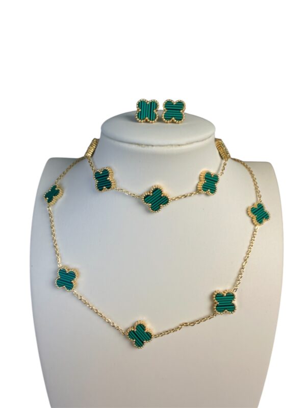 VCA ( green tone 3pcs) Necklace