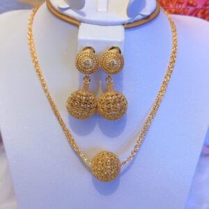 18K ITALIAN GOLD PLATED BALL NECKLACE