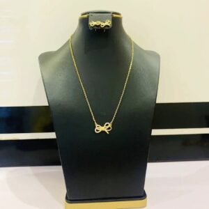 Everyday Necklace with studs earrings