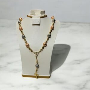 3Tone Rosary Necklace