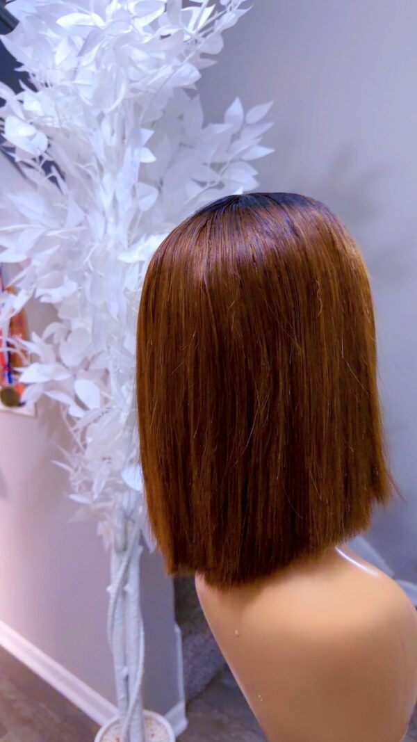 temp_image_53E265CA-4ABA-46E8-B9EF-74B09872E7FC 12’’ Vietnamese Bone Straight (2*4 black root &brown color)