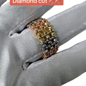 Women Diamond Cut Rings(One Size)