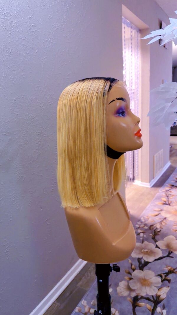 temp_image_6E593781-ECD4-471B-8075-2C2908F6416F 14’’ Vietnamese Bone Straight (2*6) black root & blonde