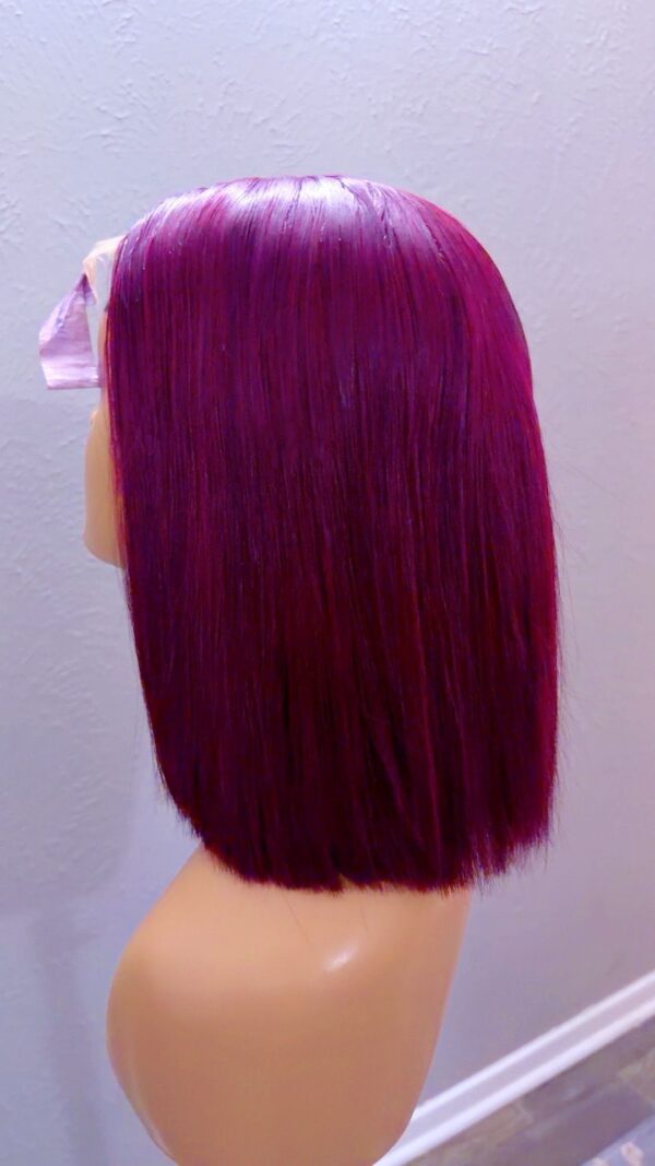 14’’ Vietnamese Bone Straight (2*6) Burgundy Color.