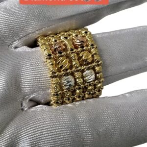 3Tone Diamond Cut Rings( One Size)