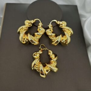 Italian gold plated earrings & pendants sets