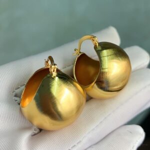 DJ018( Gold Loop Earrings)