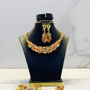 Zirconia orange tone party sets