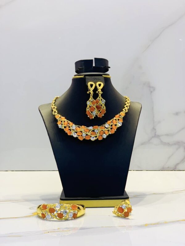 Zirconia orange tone party sets