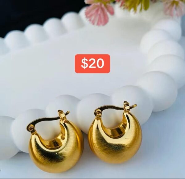 Italian gold plated earrings