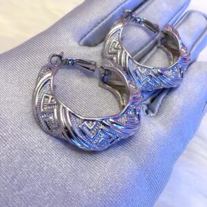DJ014(white Clip Earrings)