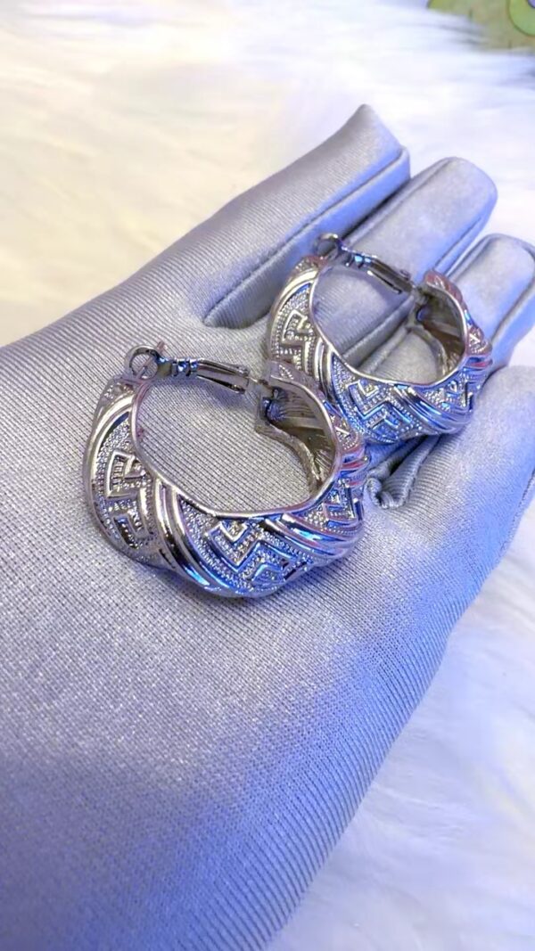 DJ014(white Clip Earrings)