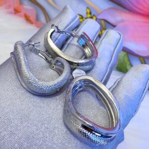 DJ016(White Loop Earrings & Pendants)