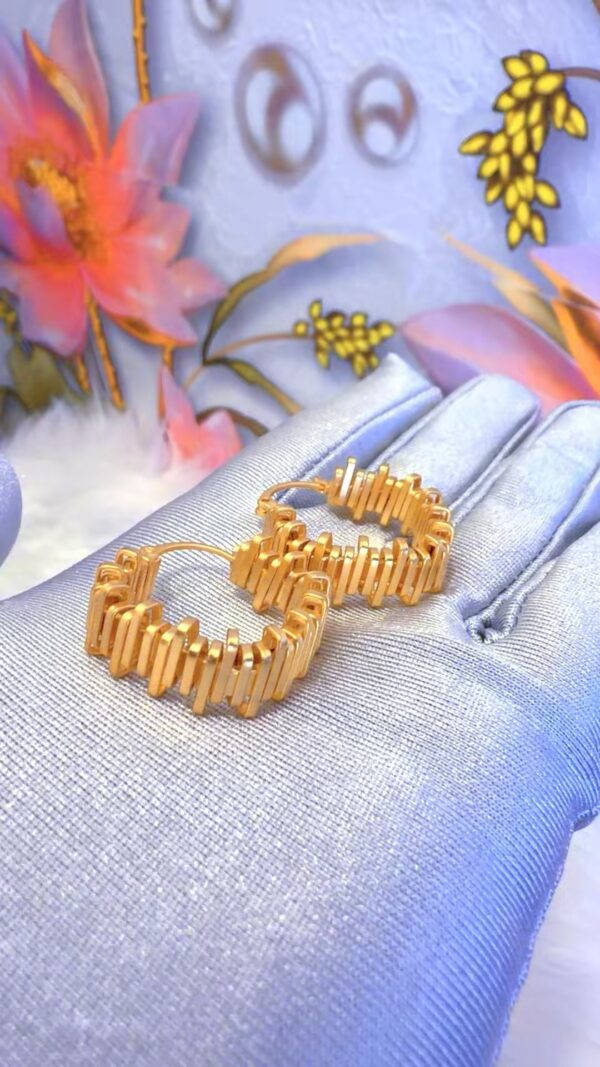 Italian gold plated earrings