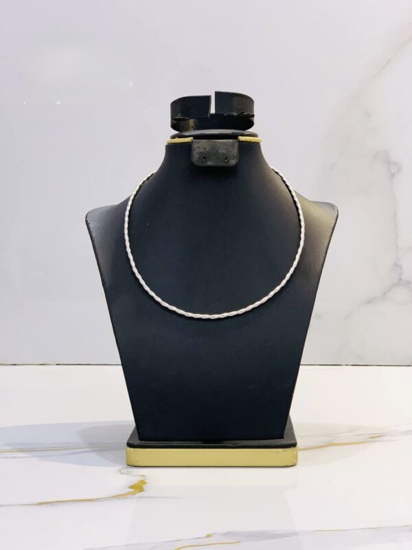 DJ025(White Tiny Cord Necklace)
