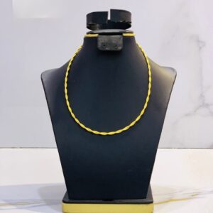 DJ027(Gold Tiny Cord Necklace)