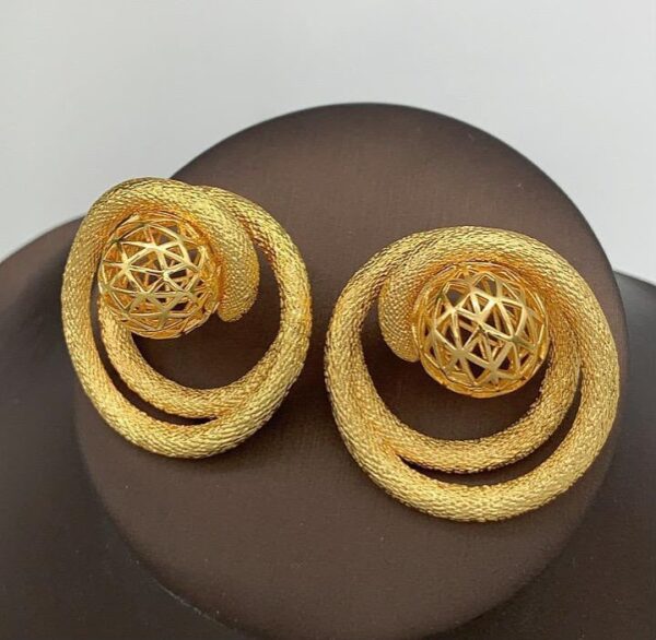 DJ085 Gold Plated Earrings