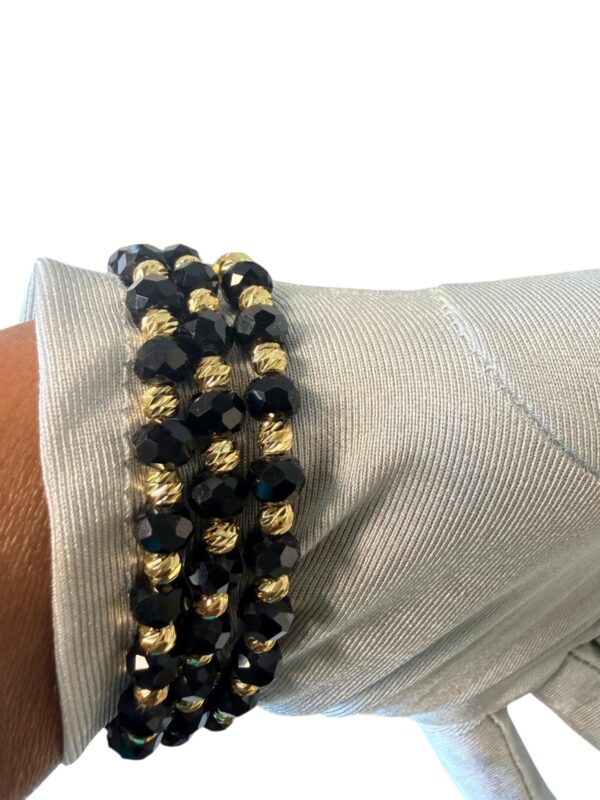 DJ075 Black & Gold Wrist Candy