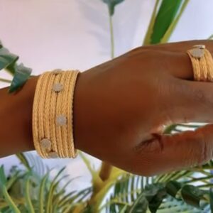 DJ072( Luxury Gold Plated Wrist Candy)