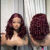DL006(14’’SDD 5*5) Burgundy Bouncy Wig