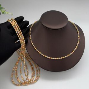 DJ081 3Tone Necklace (17inches)